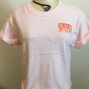 SUB POP x HANES T-Shirt - Lt Pink - Small